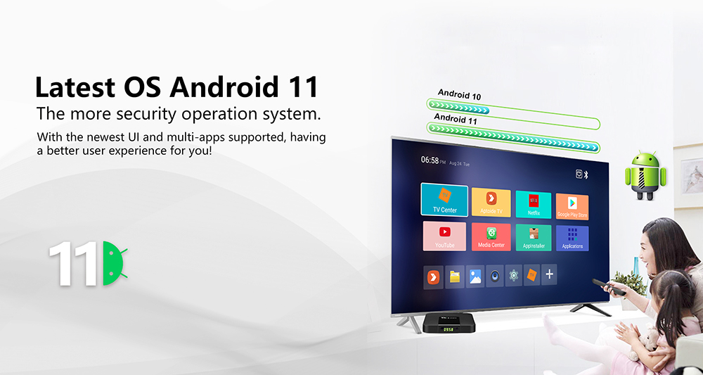 TANIX TX3 MINI Android 7.1 KODI 17.3 Amlogic S905W 4K TV Box 2GB/16GB WIFI  LAN 